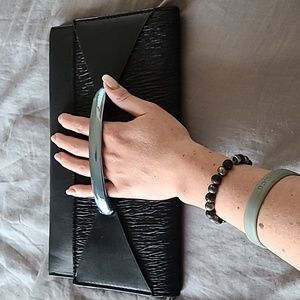 *closet clearout* 2/$20 NWOT - black clutch faux leather
